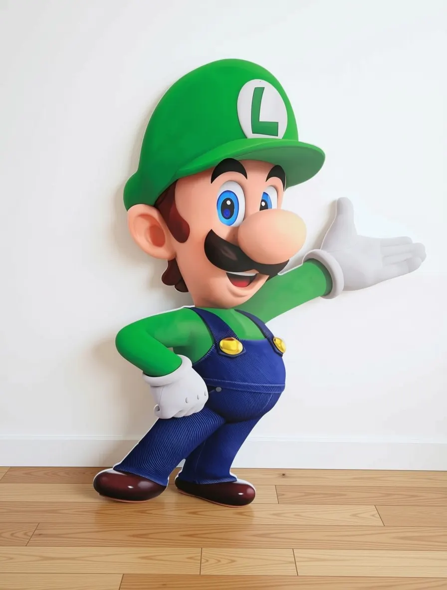 Waving Luigi