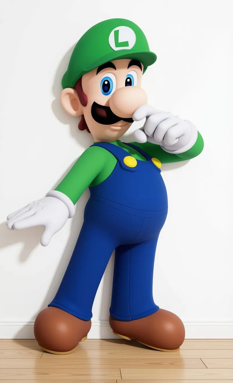 Classic Luigi PVC cutout