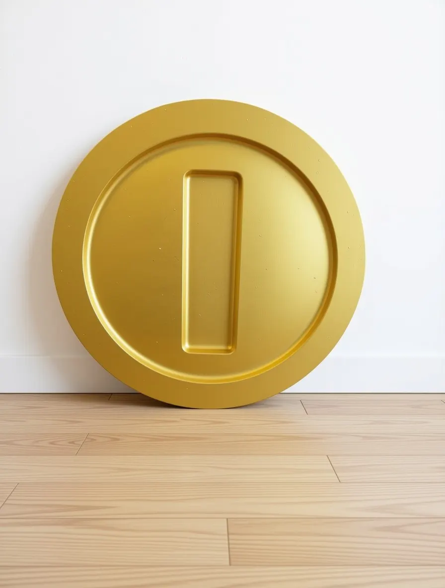 Decorative gold coin