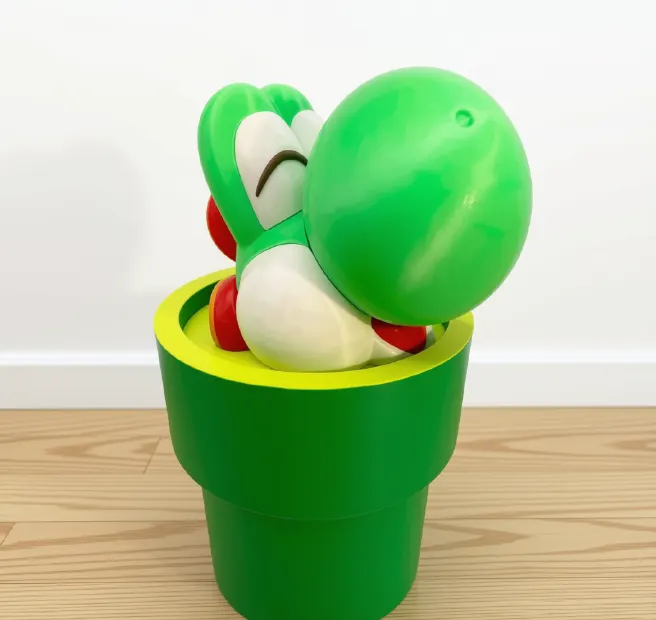 Yoshi in the pipe
