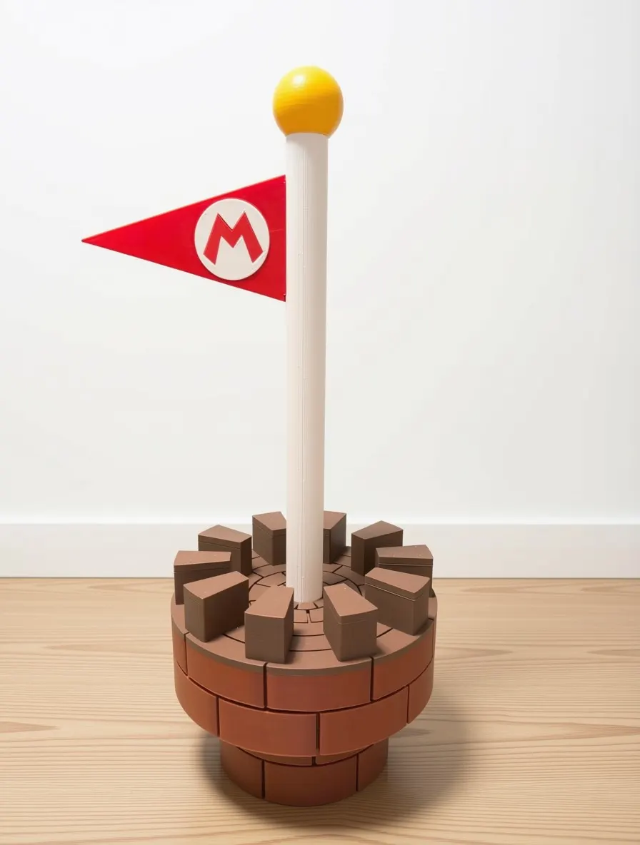 Mario flag tower