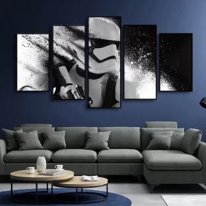 Star Wars Movie Decorative Canvas Painting Disney Character Art Poster Jedi Knight Mural for Modern Home Wall Decoration Prints