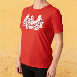 Camiseta Stranger Things Streetwear Casual 100% Algodão Camisa Grande P ao GG